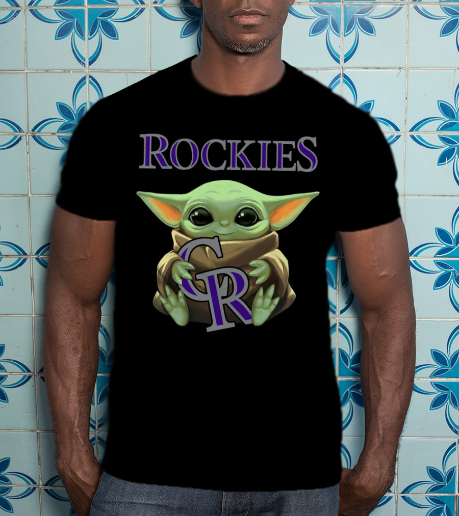 Baby Yoda Rockies CR T-Shirt