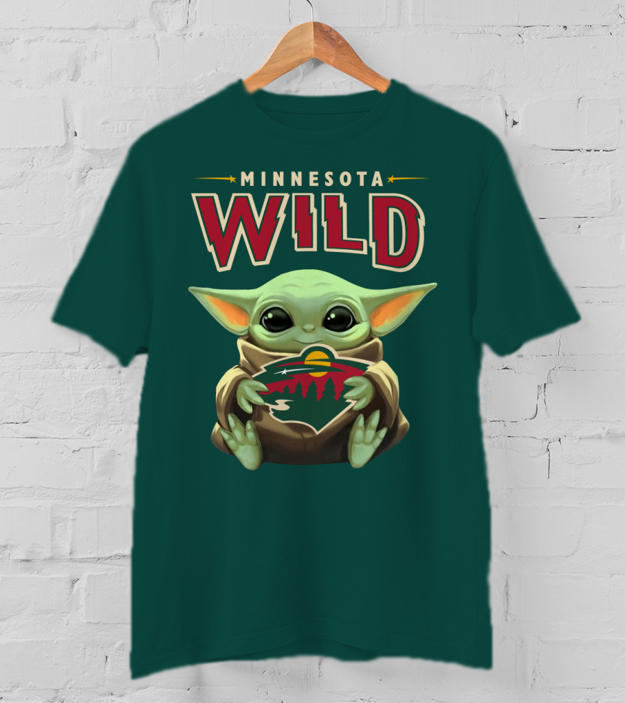 Minnesota Wild Baby Yoda T-Shirt