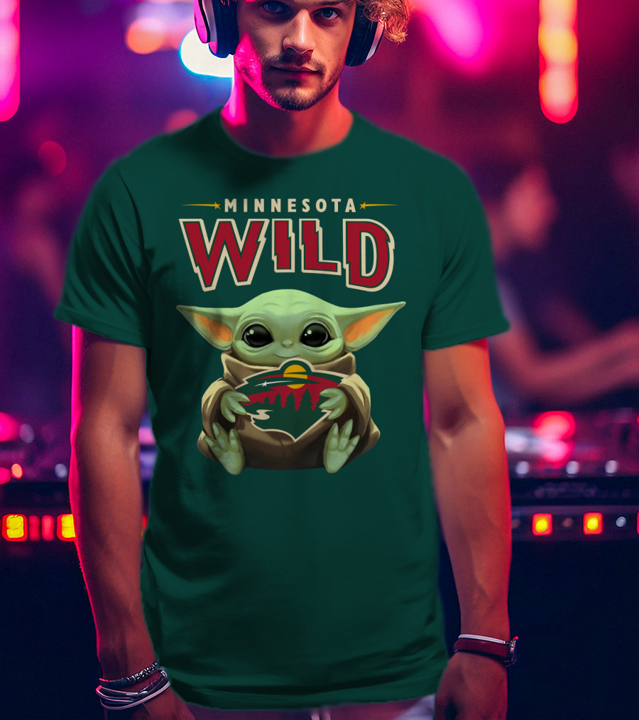 Minnesota Wild Baby Yoda T-Shirt