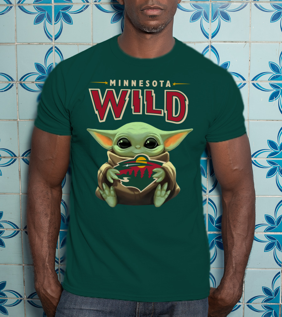 Minnesota Wild Baby Yoda T-Shirt