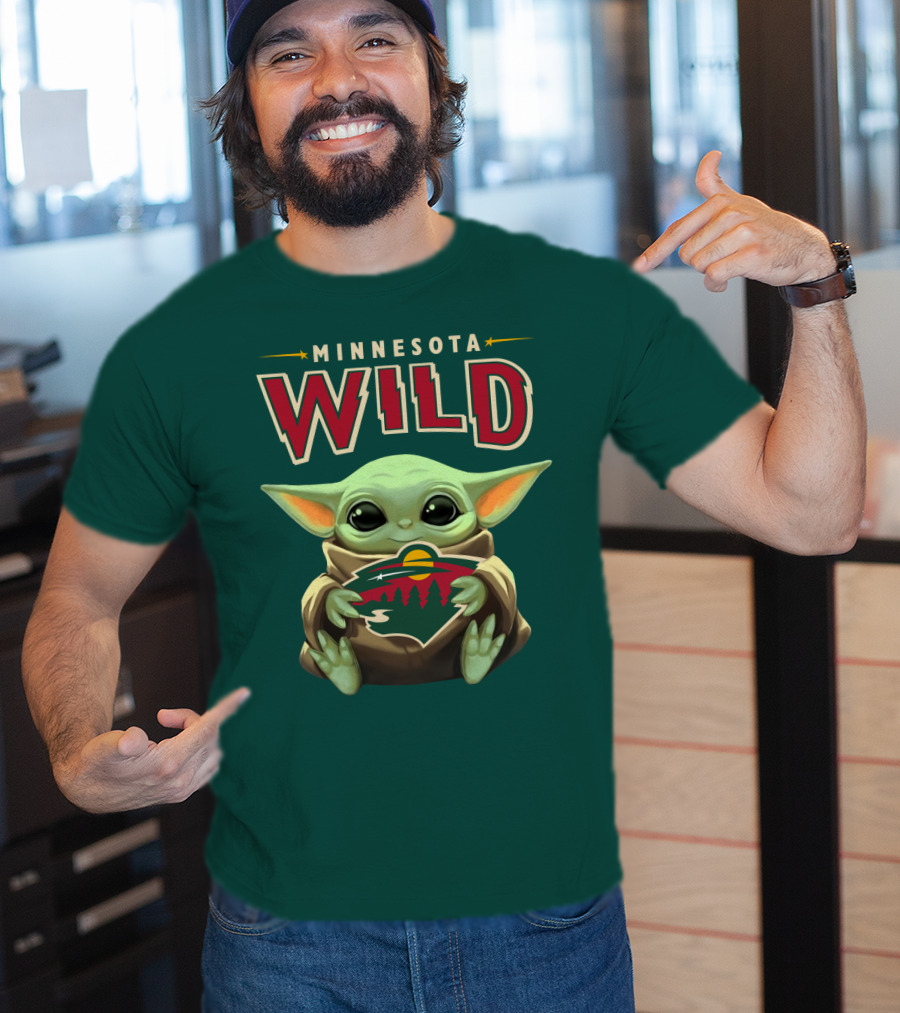 Minnesota Wild Baby Yoda T-Shirt