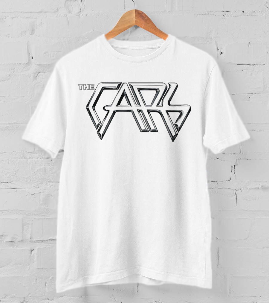 The Cars Band Logo Chrome Font T-Shirt
