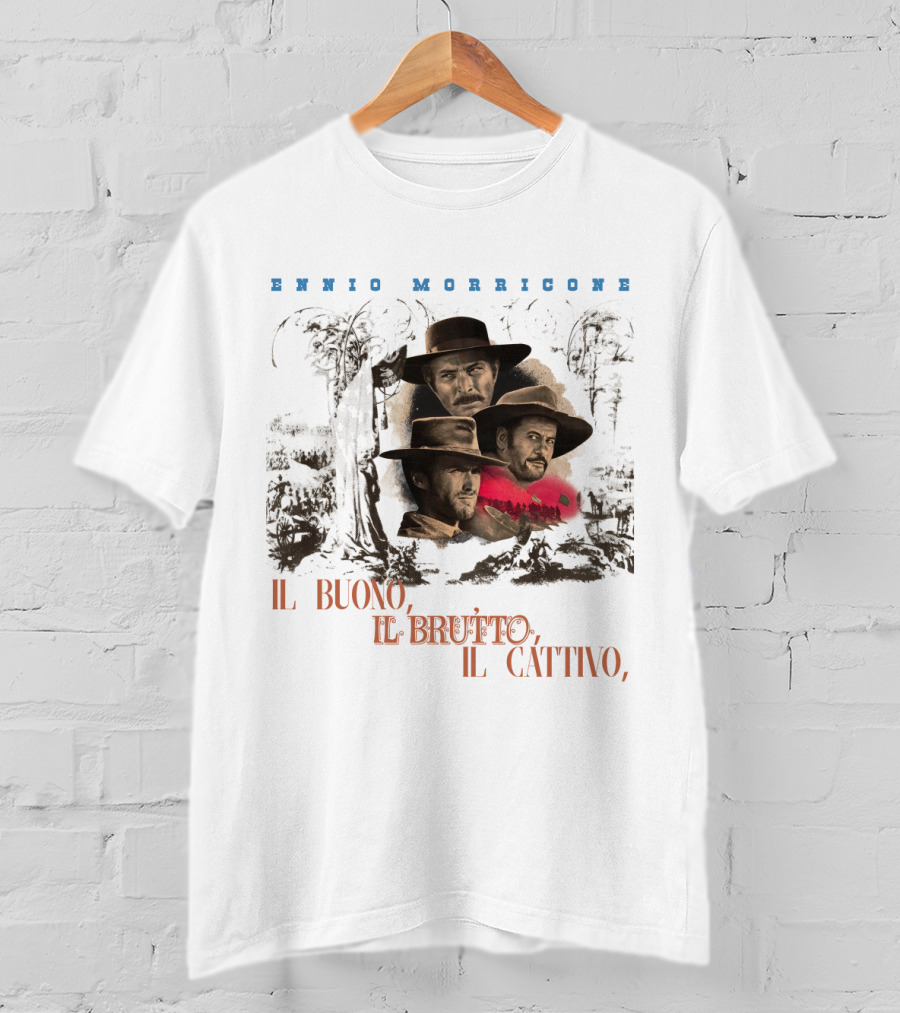 Ennio Morricone IL Buono IL Brutto IL Cattivo T-Shirt