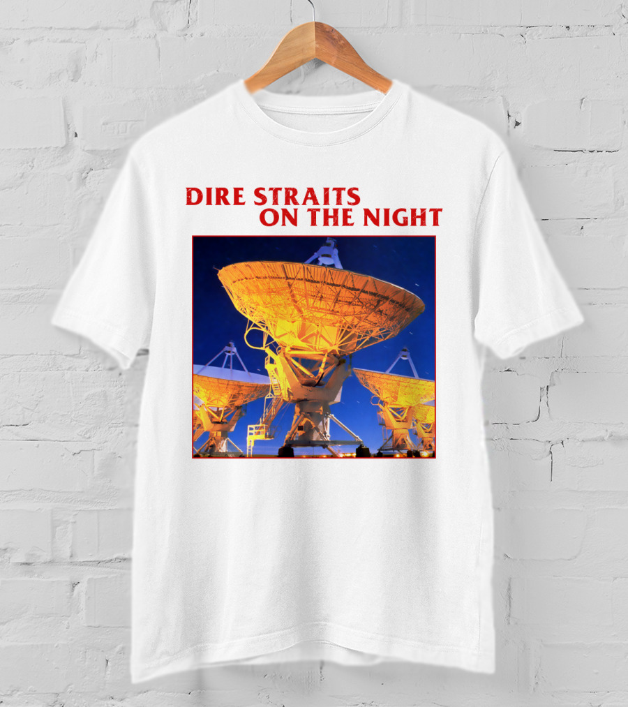 Dire Straits On The Night Satellite Dishes T-Shirt