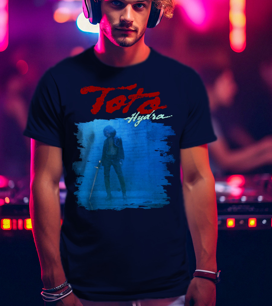 Toto Hydra Sword Figure Blue Square T-Shirt