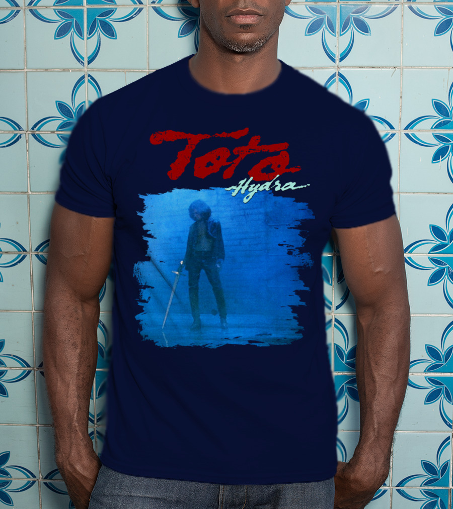Toto Hydra Sword Figure Blue Square T-Shirt