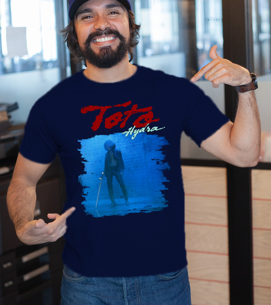 Toto Hydra Sword Figure Blue Square T-Shirt