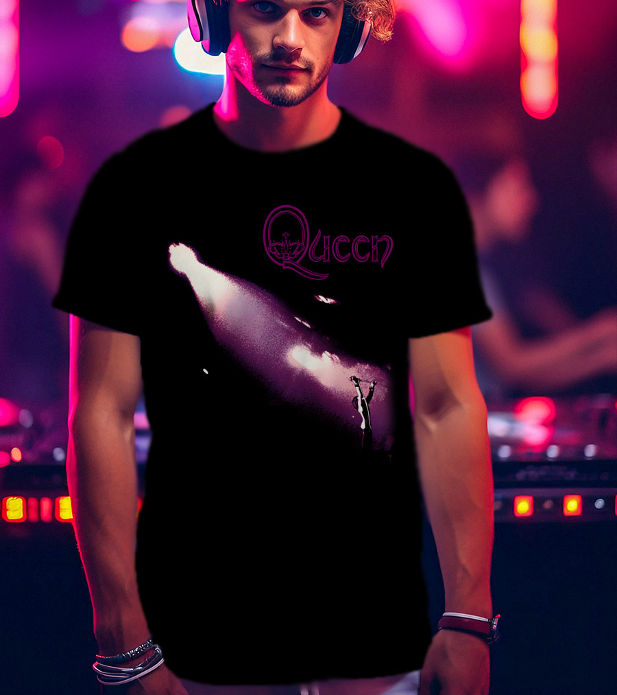 Queen Purple Stage Performance Iconic Band T-Shirt