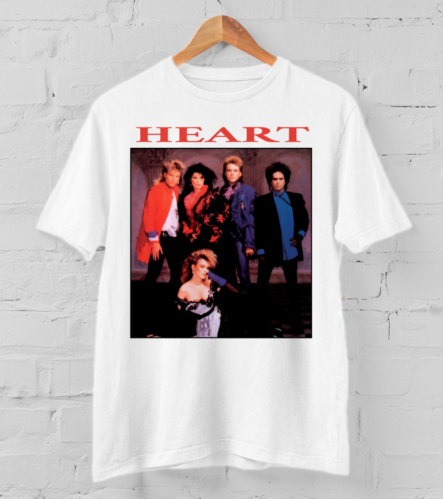 Heart Band Group Members Photograph T-Shirt