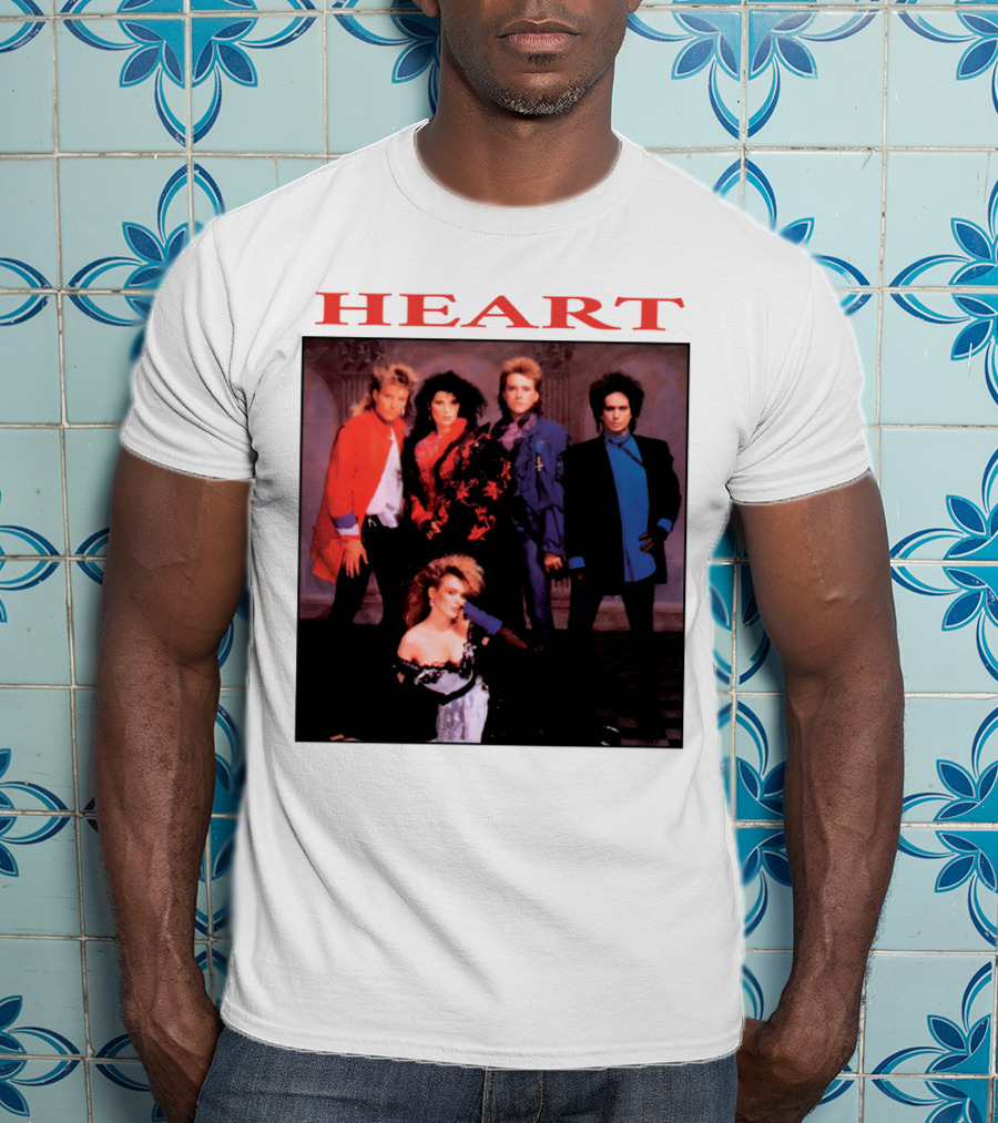 Heart Band Group Members Photograph T-Shirt