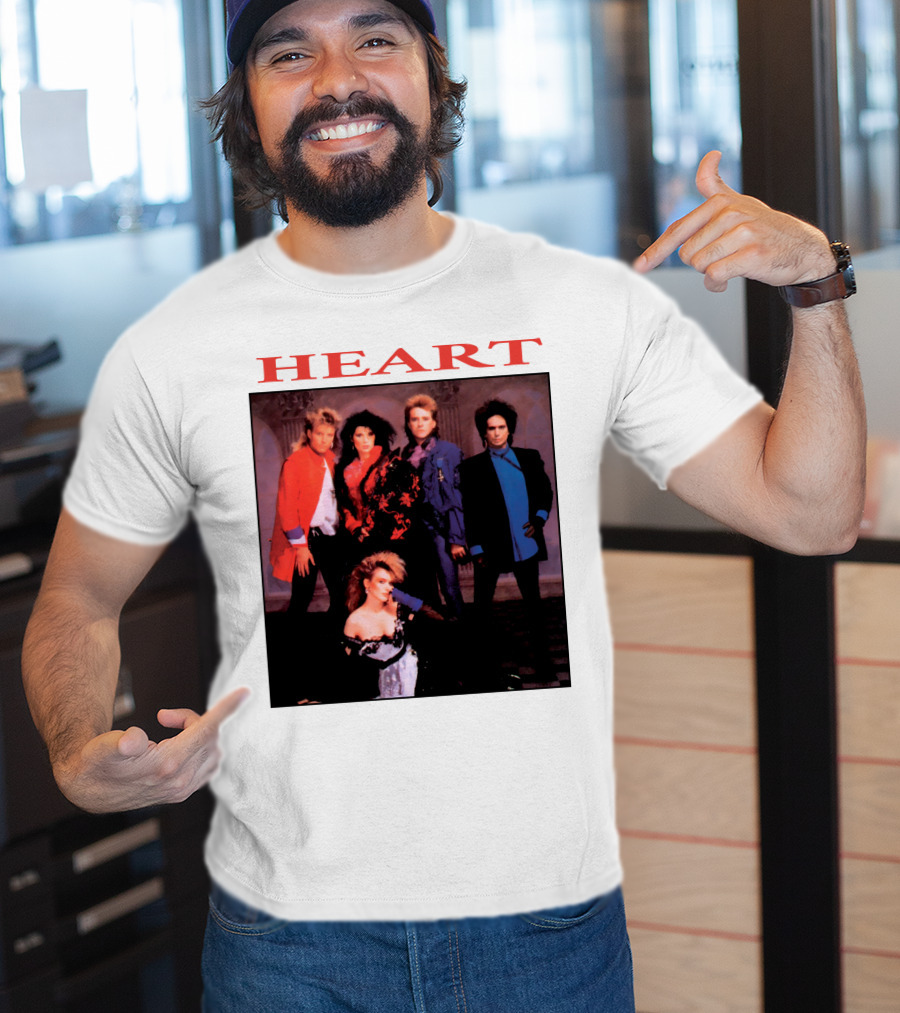 Heart Band Group Members Photograph T-Shirt