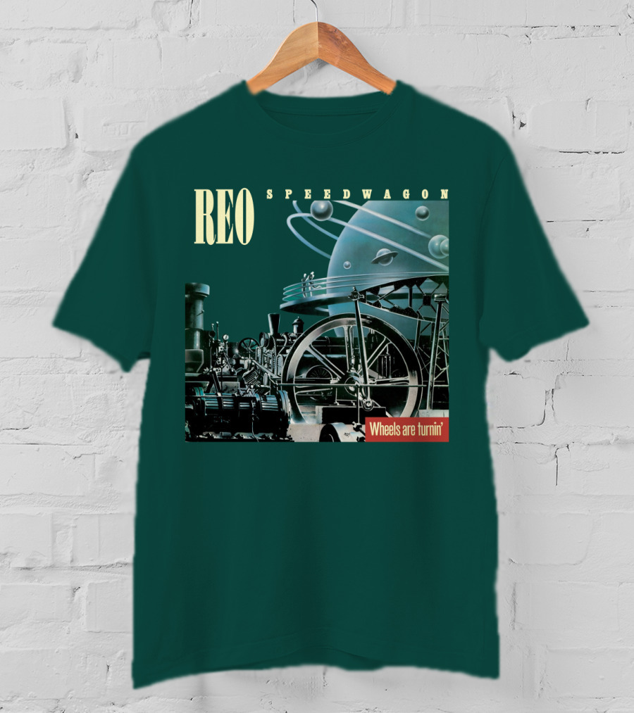 REO Speedwagon Wheels Are Turnin' Album Cover T-Shirt