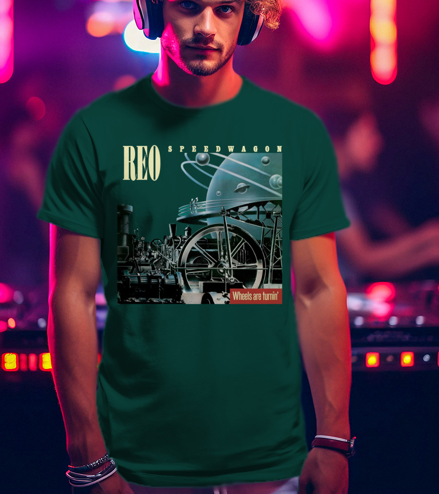 REO Speedwagon Wheels Are Turnin' Album Cover T-Shirt