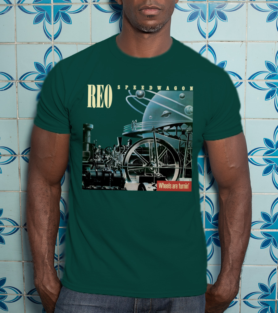 REO Speedwagon Wheels Are Turnin' Album Cover T-Shirt