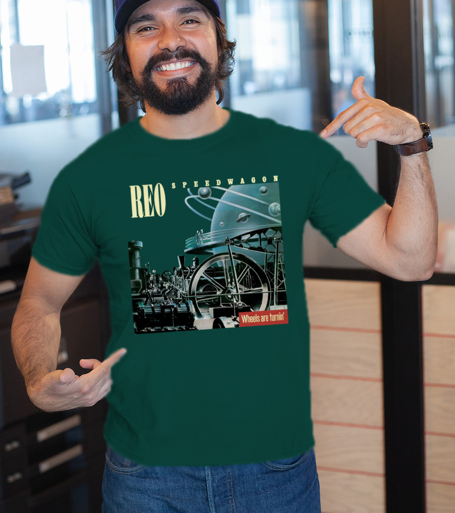 REO Speedwagon Wheels Are Turnin' Album Cover T-Shirt