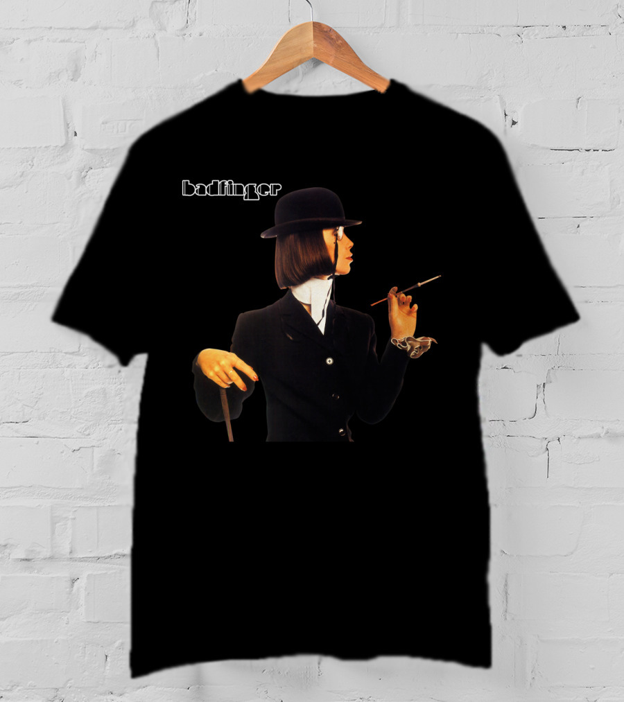 Badfinger Bowler Hat Woman Smoking Pipe T-Shirt