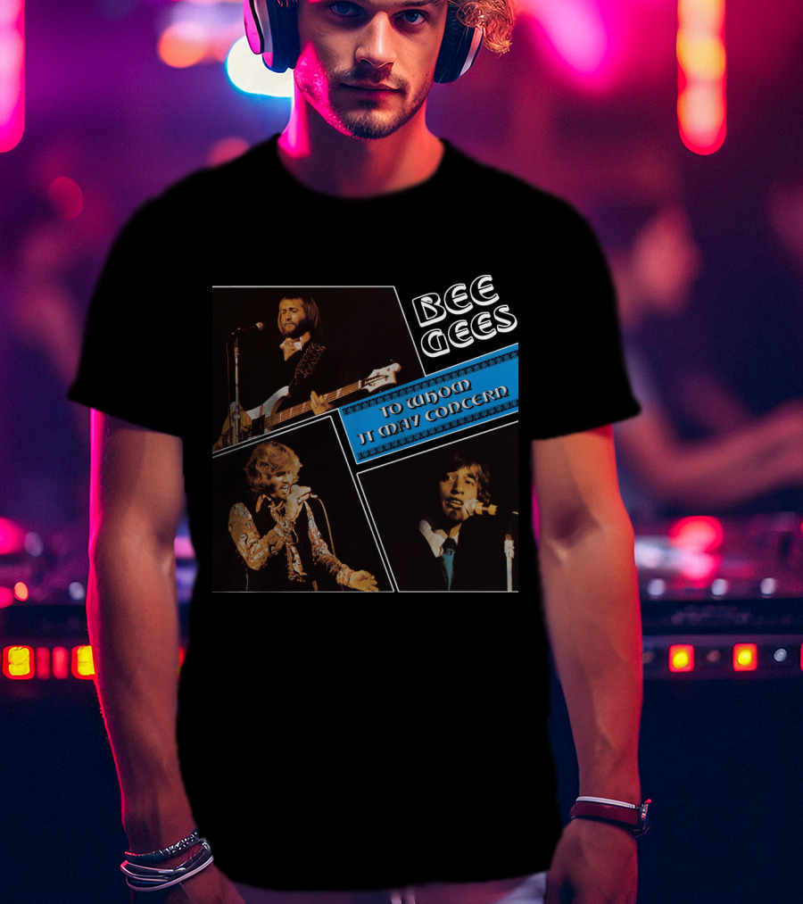 Bee Gees To Whom It May Concern Album Cover T-Shirt