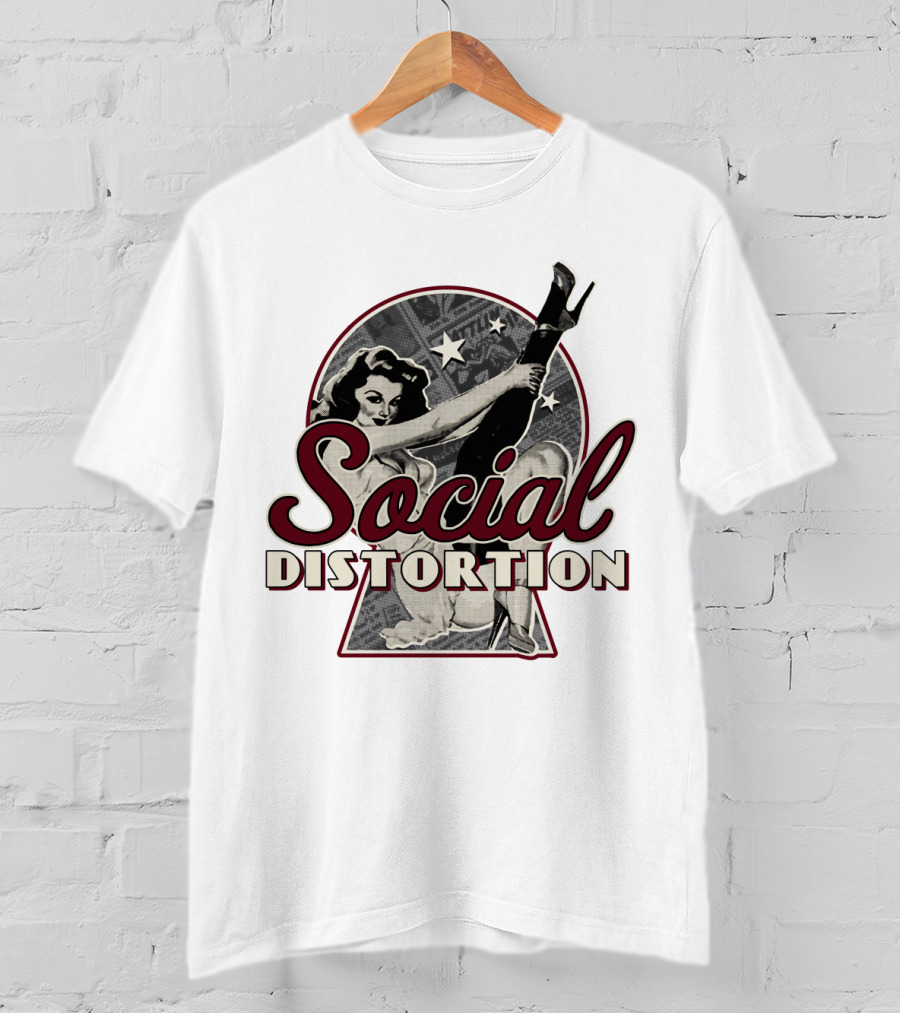 Social Distortion Retro Pin-Up Star T-Shirt