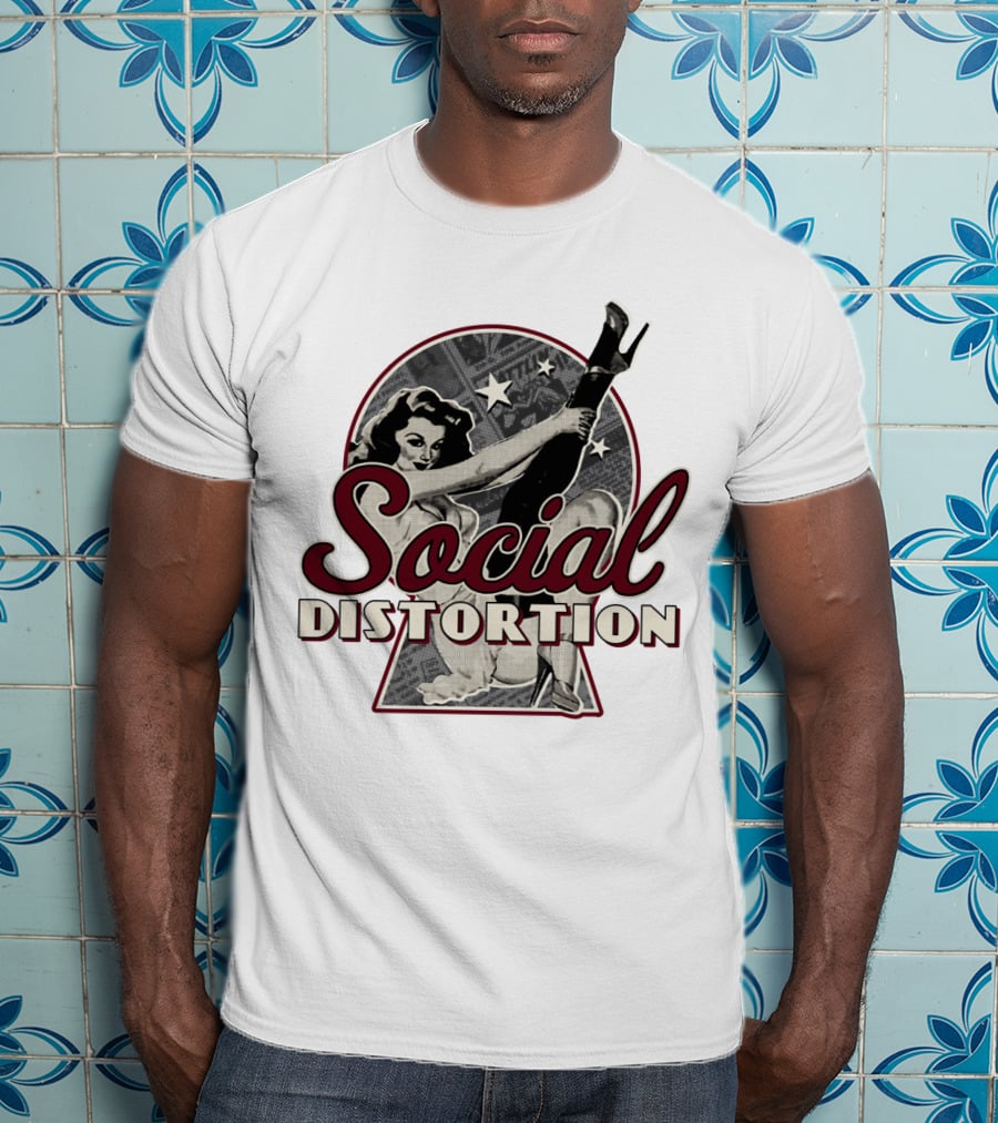 Social Distortion Retro Pin-Up Star T-Shirt