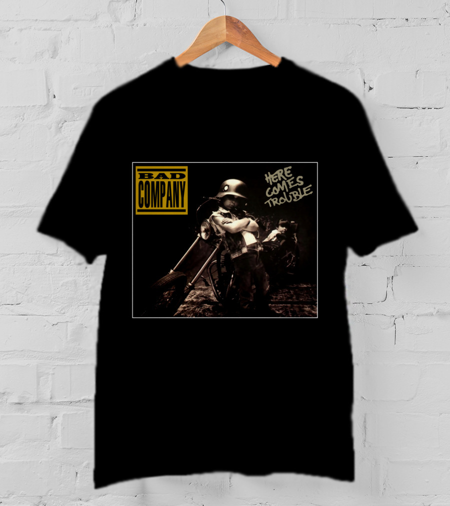 Bad Company Here Comes Trouble Motorcycle Kid T-Shirt