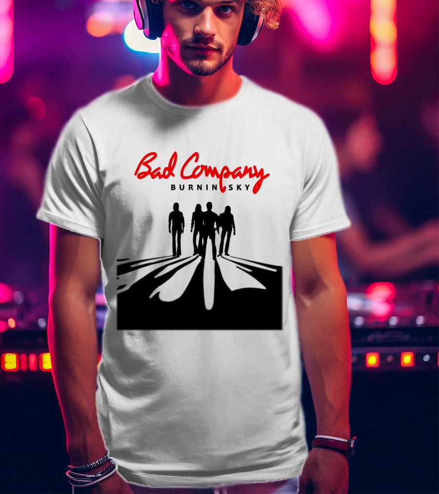 Bad Company Burnin' Sky Silhouette Walkway T-Shirt