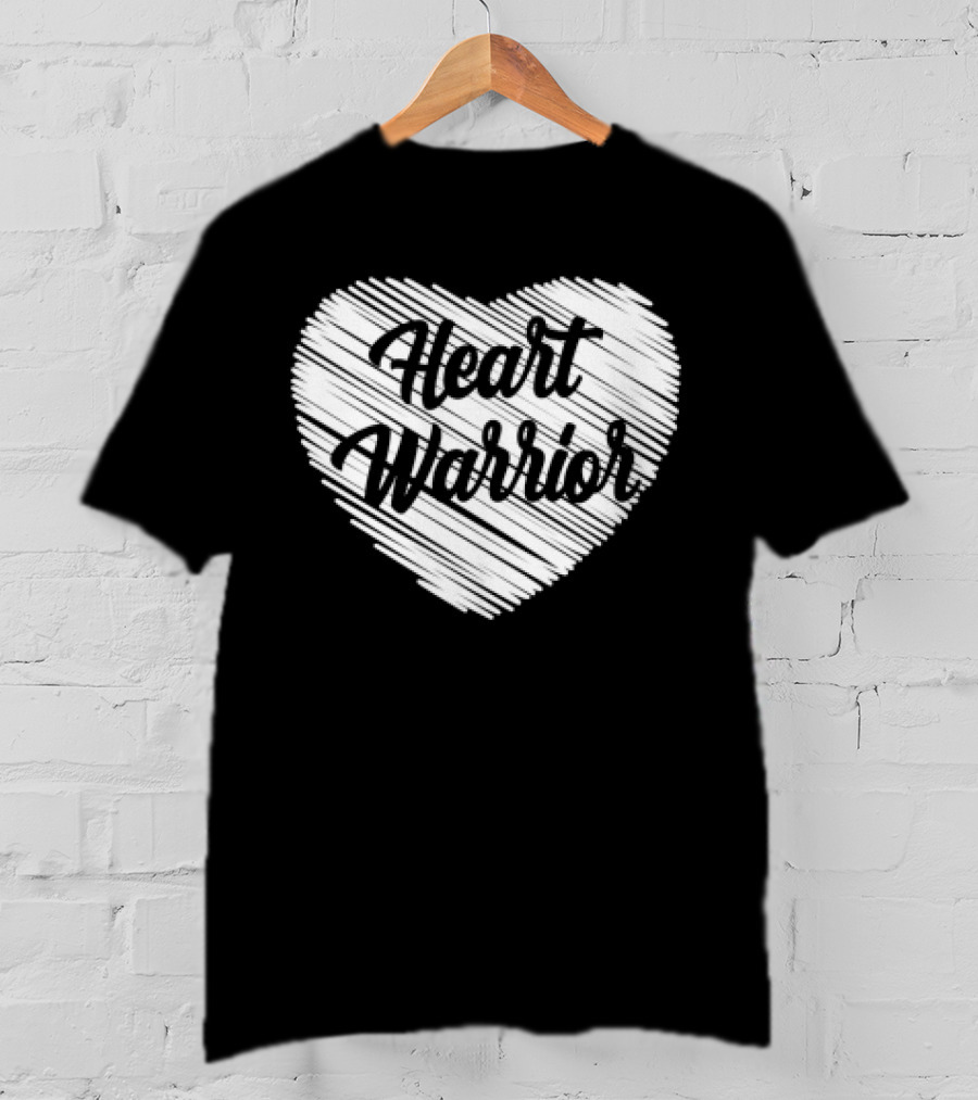 Heart Warrior Wear Red Heart Disease Awareness T-Shirt