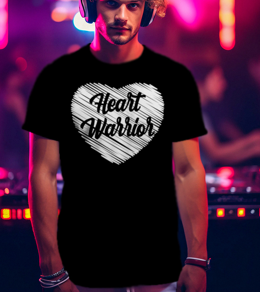 Heart Warrior Wear Red Heart Disease Awareness T-Shirt