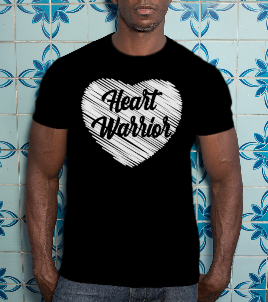 Heart Warrior Wear Red Heart Disease Awareness T-Shirt