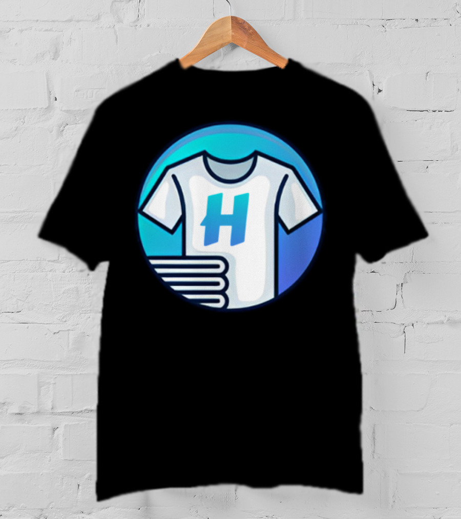 Hafrito H Logo On Shirt With Folded Laundry T-Shirt