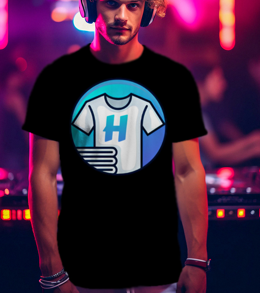 Hafrito H Logo On Shirt With Folded Laundry T-Shirt