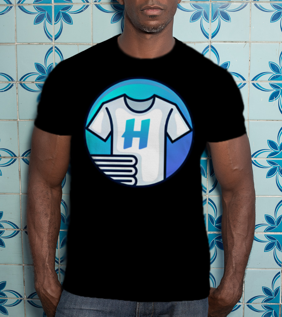 Hafrito H Logo On Shirt With Folded Laundry T-Shirt
