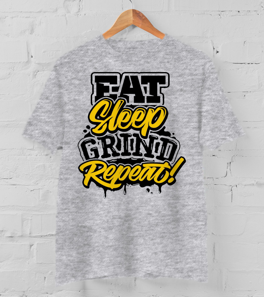 Jordan 11 Gamma Blue Eat Sleep Grind Repeat Routine T-Shirt