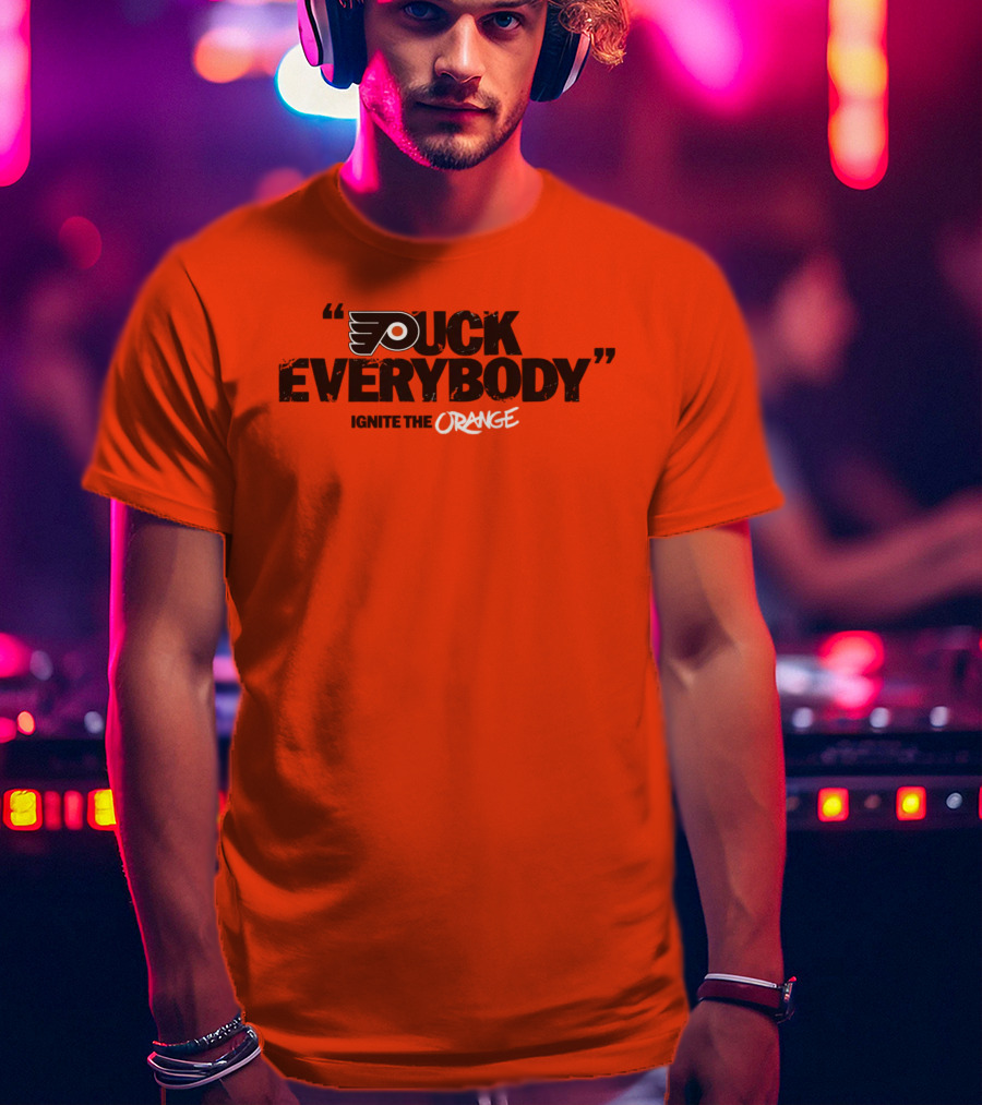 Philadelphia Flyers Puck Everybody Ignite The Orange T-Shirt