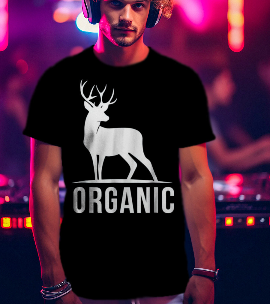 Deer Organic Bow Hunter Inspired Deer T-Shirt