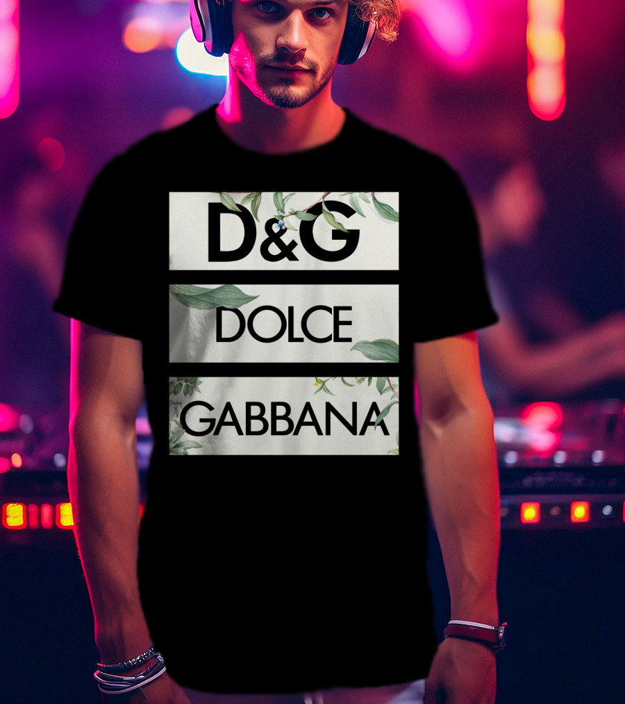 D&G Dolce Gabbana Botanical Leafs T-Shirt