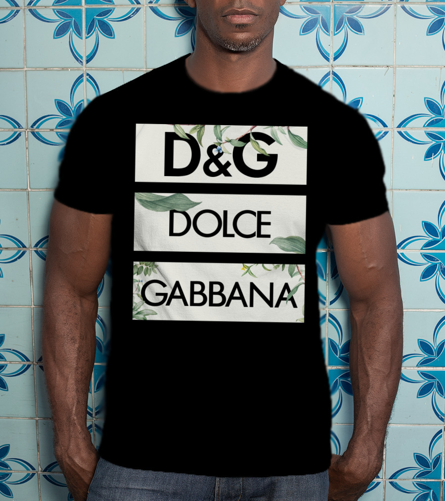 D&G Dolce Gabbana Botanical Leafs T-Shirt