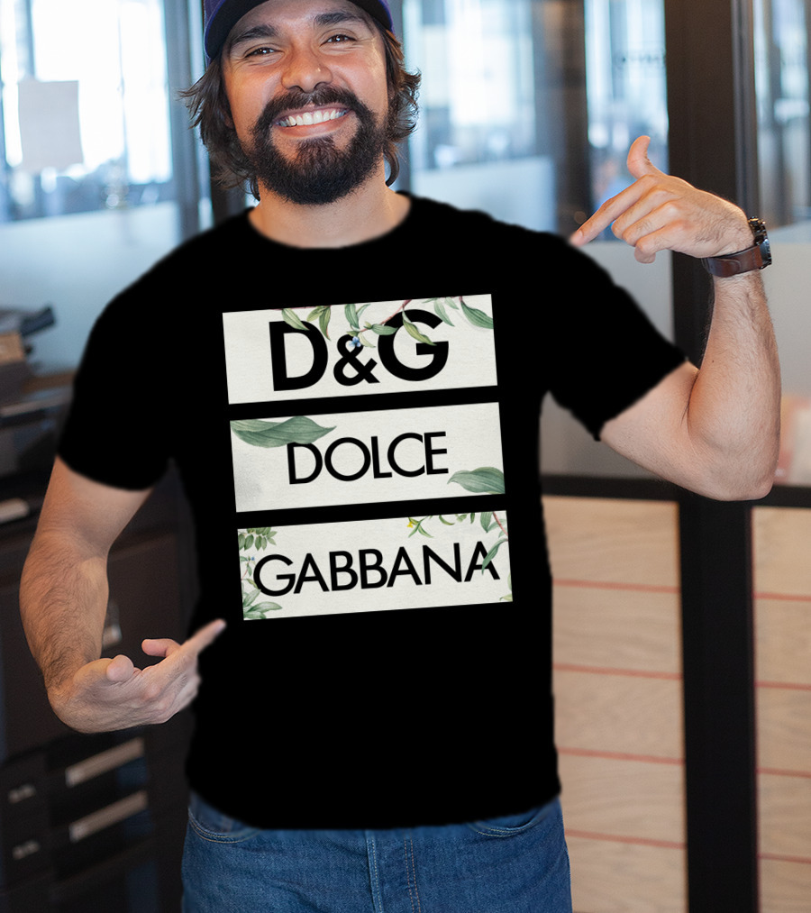 D&G Dolce Gabbana Botanical Leafs T-Shirt