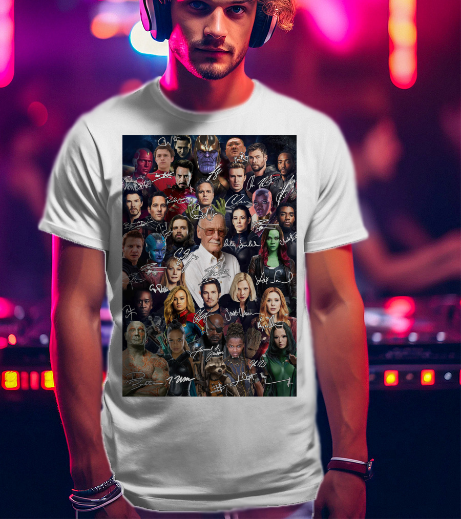 MV 001 Marvel Cinematic Universe Collage T-Shirt