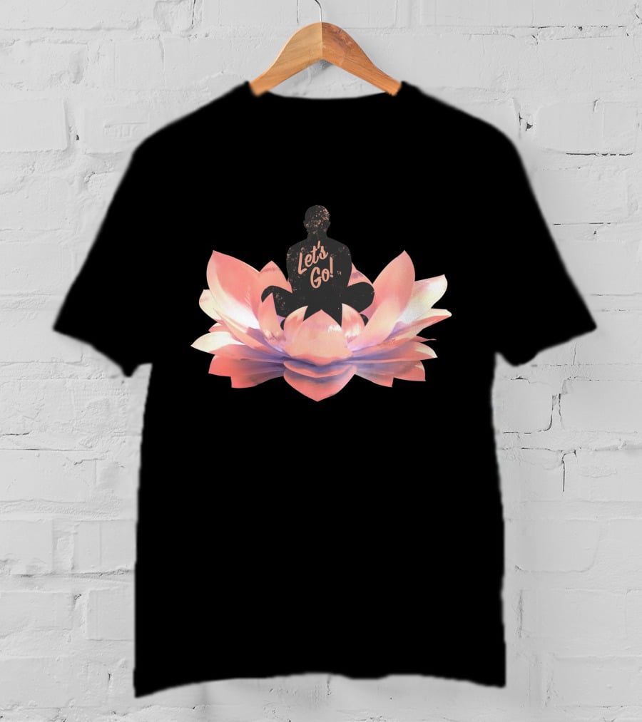 Let's Go Lotus Blossom Silhouette T-Shirt