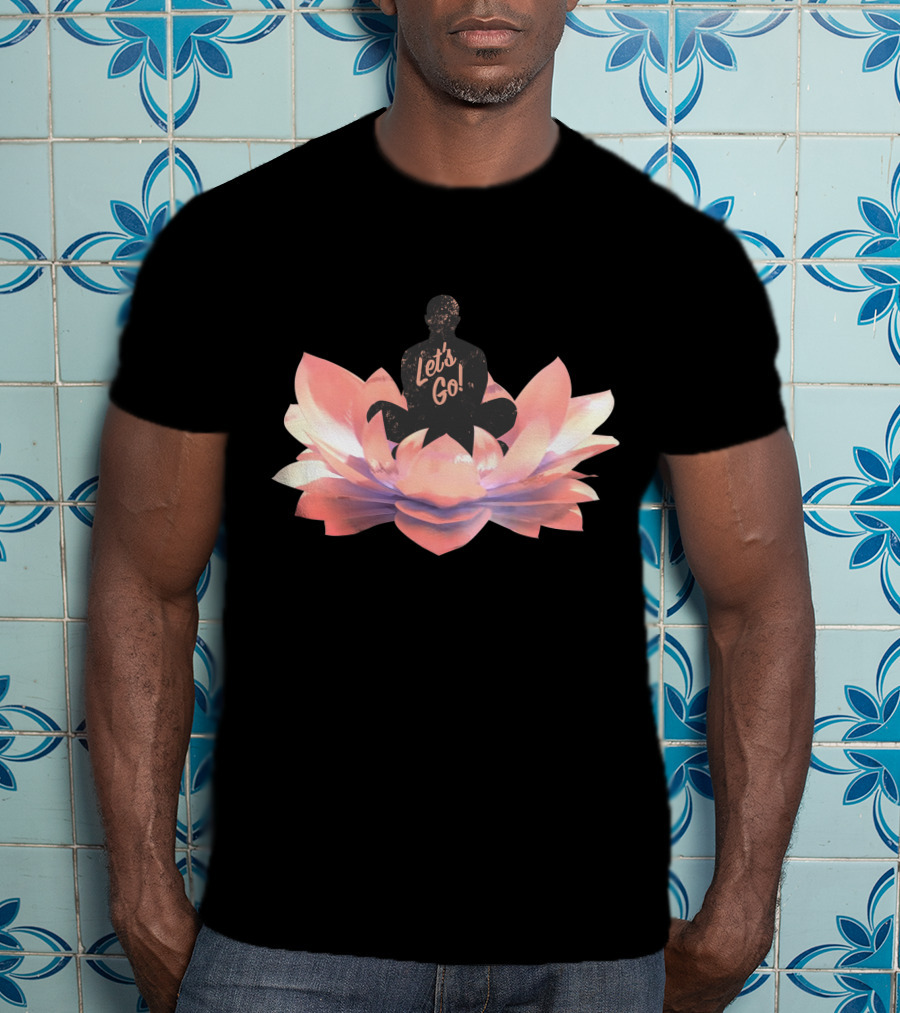Let's Go Lotus Blossom Silhouette T-Shirt