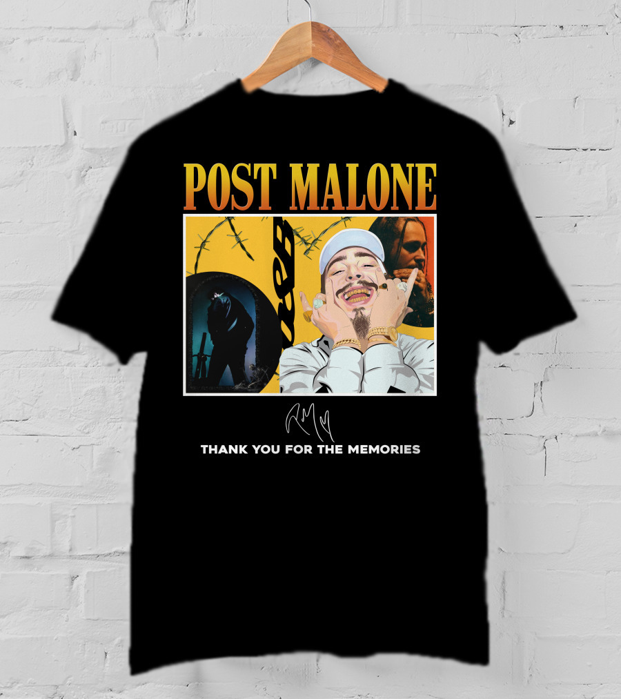 Post Malone Thank You For The Memories T-Shirt