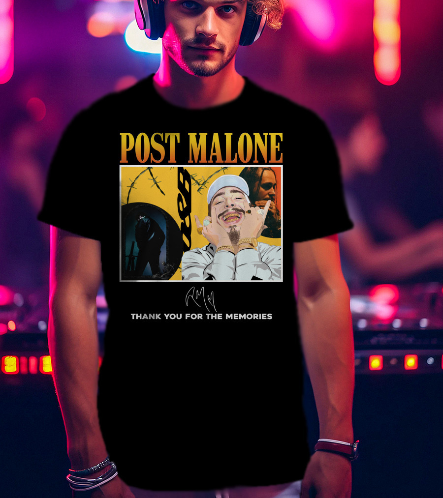 Post Malone Thank You For The Memories T-Shirt