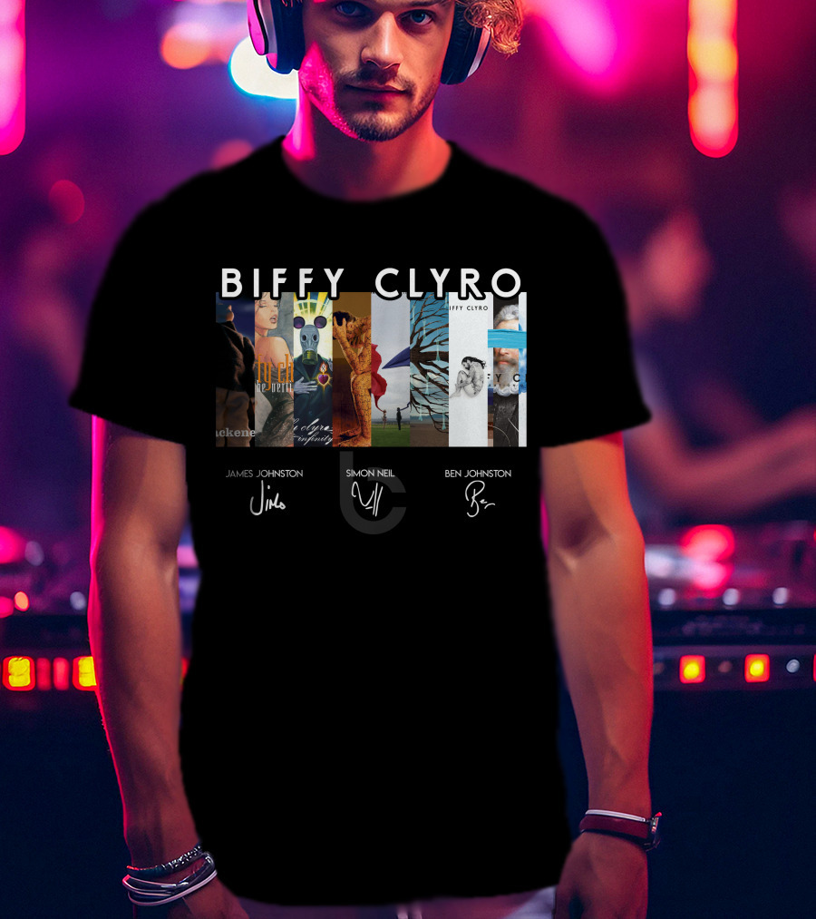 Biffy Clyro Album Art Collage James Johnston Simon Neil Ben Johnston T-Shirt