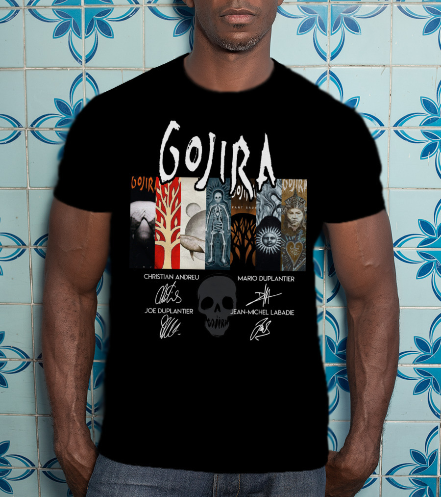 Gojira Christian Andreu Mario Duplantier Joe Duplantier Jean-Michel Labadie T-Shirt