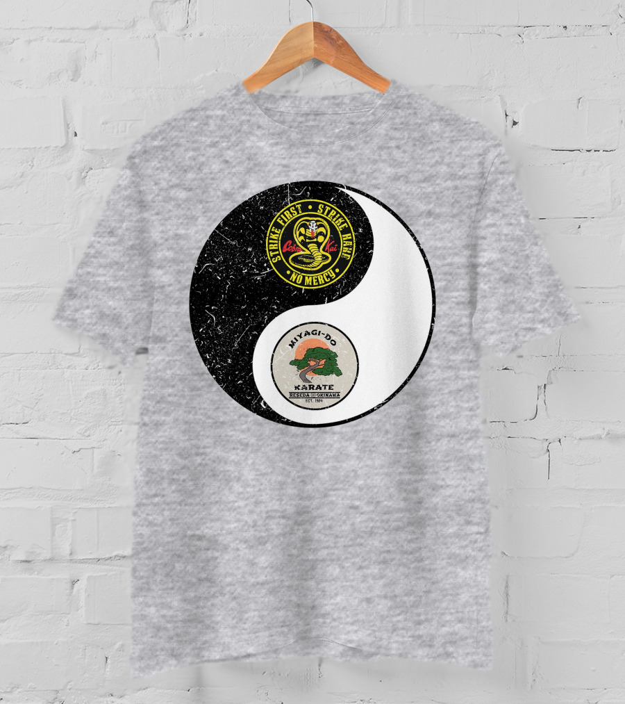 Cobra Kai Strike First Miyagi-Do Karate Yin Yang T-Shirt