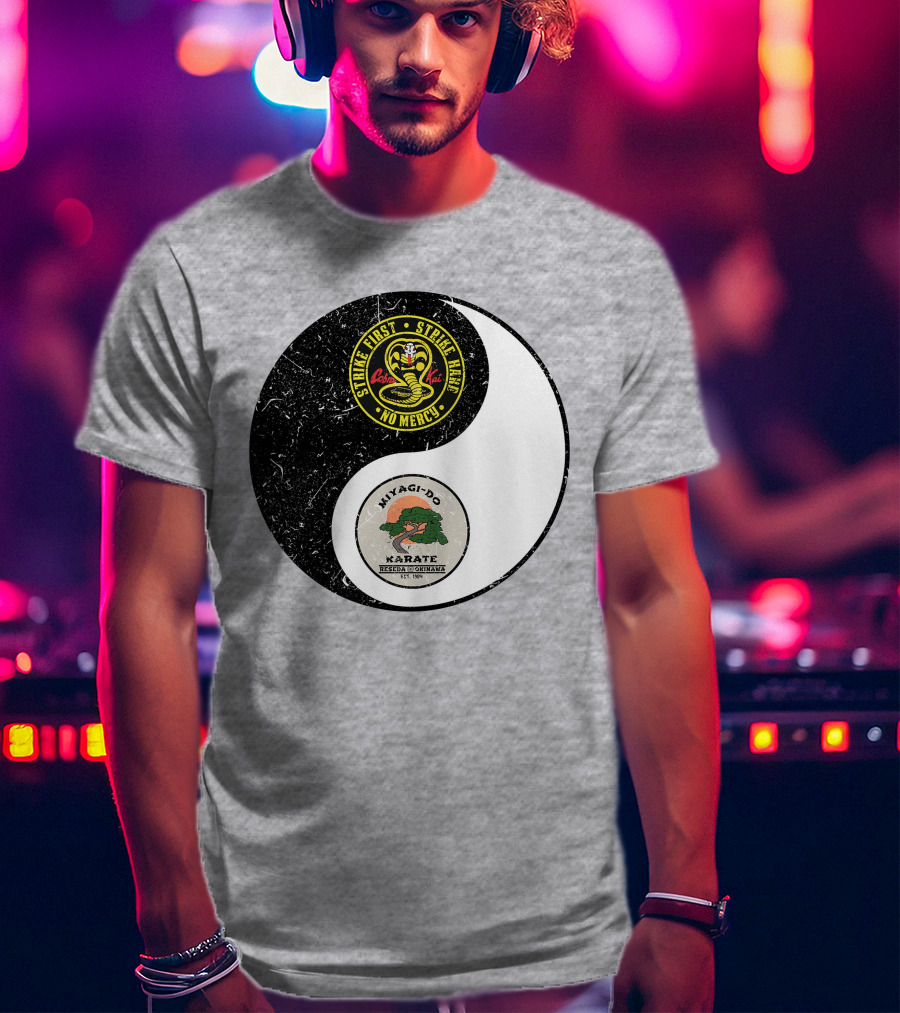 Cobra Kai Strike First Miyagi-Do Karate Yin Yang T-Shirt