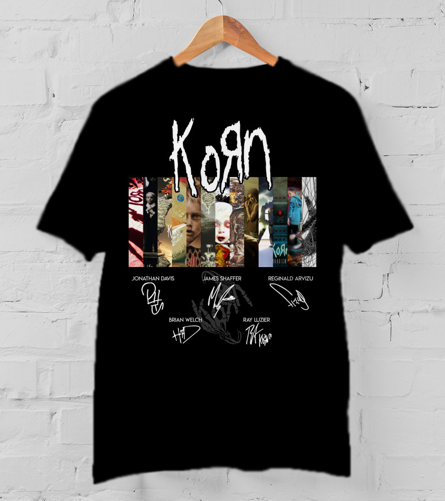 Korn Artwork And Signatures Compilation T-Shirt