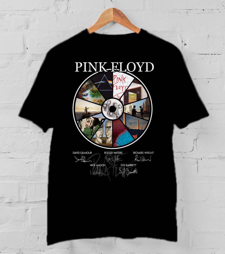 Pink Floyd Signed Album Art Collection T-Shirt