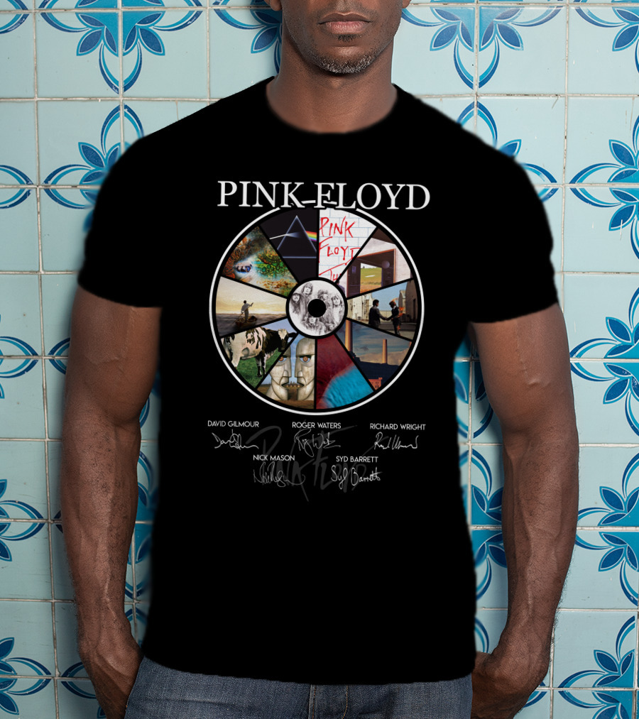 Pink Floyd Signed Album Art Collection T-Shirt