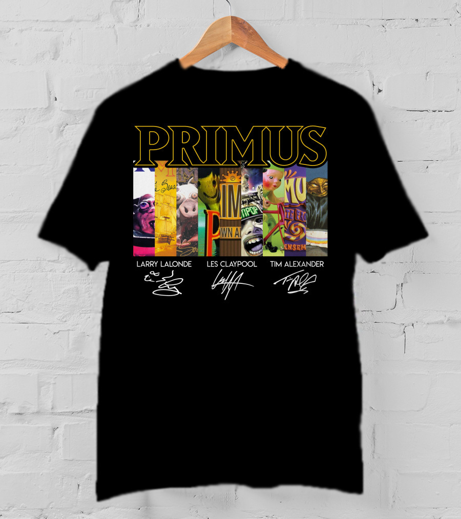 Primus Larry Lalonde Les Claypool Tim Alexander T-Shirt
